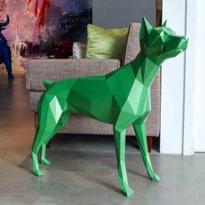 Doberman face-tilted Dog